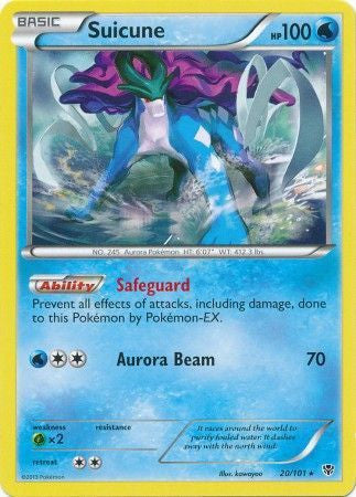Suicune - 20/101 - Rare - Played