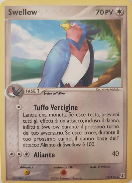 Swellow Italian - 32/113 - Rare Delta Species Foreign Jimbos Cards Swellow Italian - 32/113 - Rare Delta Species Foreign Jimbos Cards