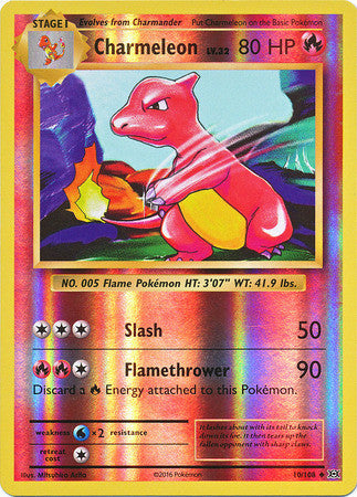 Charmeleon - 10/108 - Uncommon Reverse Holo Evolutions Jimbos Cards Charmeleon - 10/108 - Uncommon Reverse Holo Evolutions Jimbos Cards
