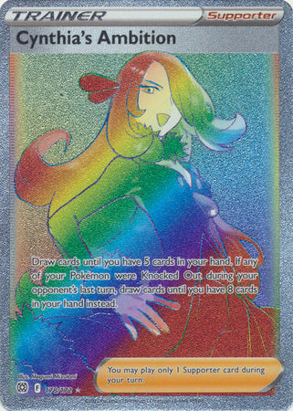 Cynthia's Ambition Hyper Rare - 178/172 - Hyper Rare Brilliant Stars Jimbos Cards Cynthia's Ambition Hyper Rare - 178/172 - Hyper Rare Brilliant Stars Jimbos Cards