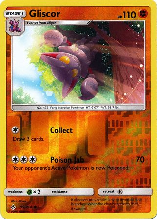Gliscor - 99/214 - Uncommon Reverse Holo Unbroken Bonds Jimbos Cards Gliscor - 99/214 - Uncommon Reverse Holo Unbroken Bonds Jimbos Cards