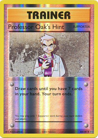Professor Oak's Hint - 84/108 - Uncommon Reverse Holo