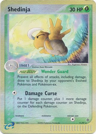 Shedinja - 11/97 - Holo Rare Reverse Holo Dragon Jimbos Cards Shedinja - 11/97 - Holo Rare Reverse Holo Dragon Jimbos Cards
