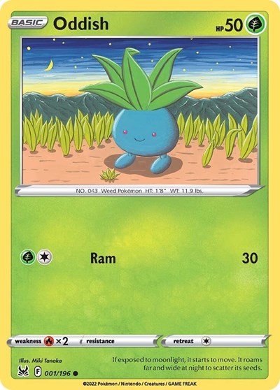 Oddish - 1/196 - Common Reverse Holo