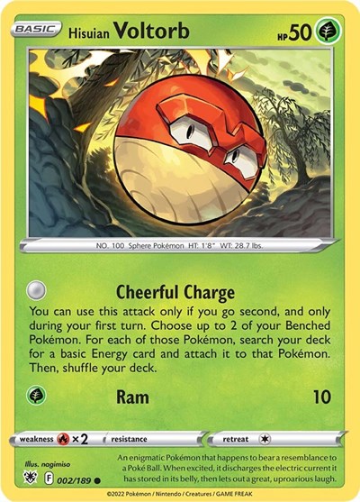 Hisuian Voltorb - 2/189 - Common Reverse Holo