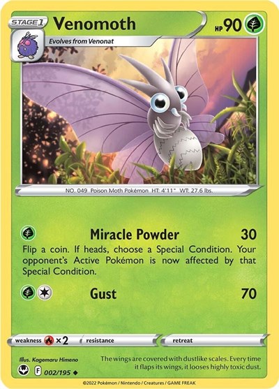 Venomoth - 2/195 - Uncommon Reverse Holo