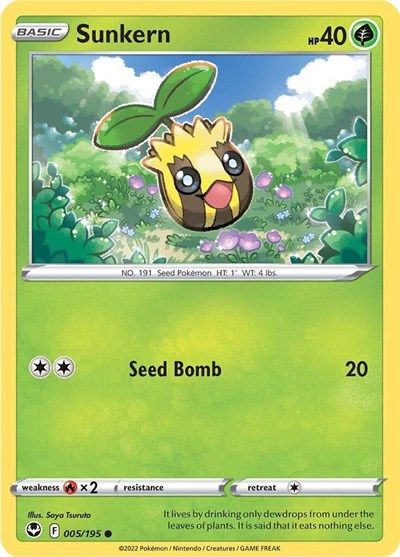 Sunkern - 5/195 - Common Reverse Holo