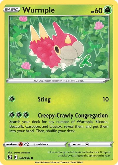 Wurmple - 6/196 - Common Reverse Holo