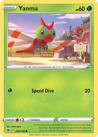 Yanma - 6/189 - Common Reverse Holo