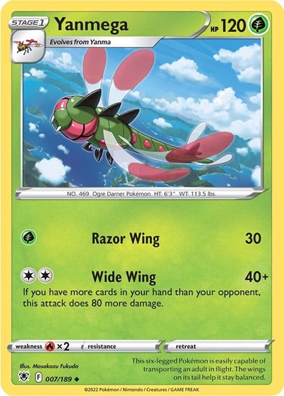 Yanmega - 7/189 - Uncommon Reverse Holo