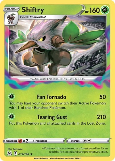 Shiftry - 13/196 - Holo Rare Reverse Holo