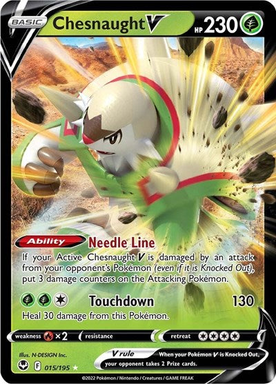Chesnaught V - 15/195 - Ultra Rare