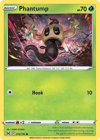 Phantump - 16/196 - Common Reverse Holo