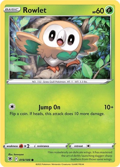 Rowlet - 19/189 - Common Reverse Holo