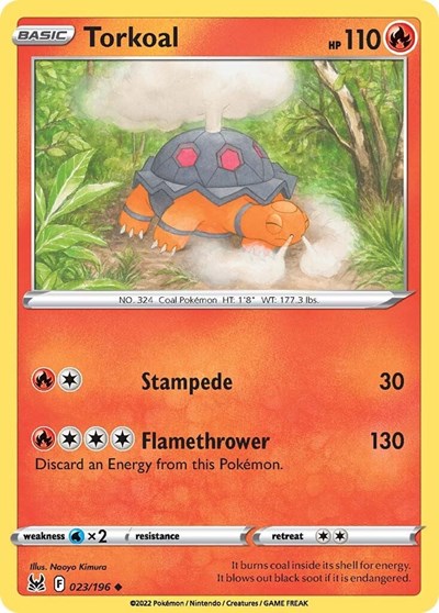 Torkoal - 23/196 - Uncommon Reverse Holo