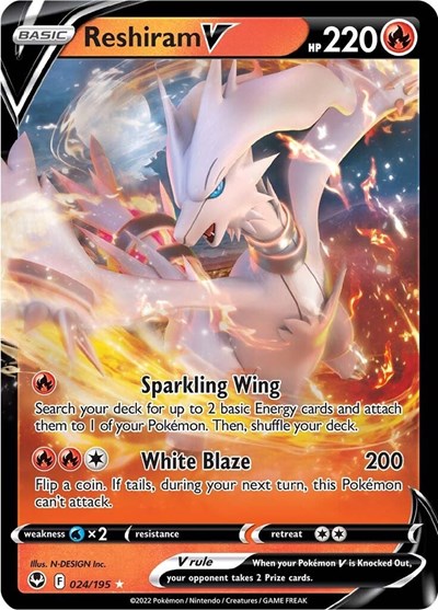 Reshiram V - 24/195 - Ultra Rare