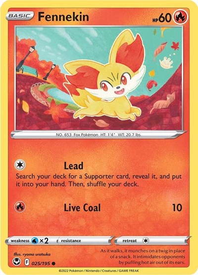 Fennekin - 25/195 - Common Reverse Holo