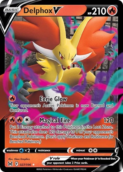 Delphox V - 27/196 - Ultra Rare