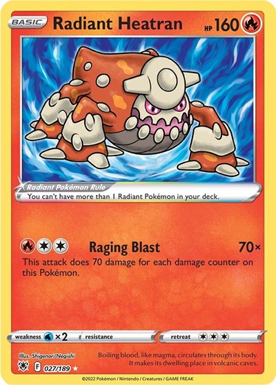 Radiant Heatran - 27/189 - Ultra Rare
