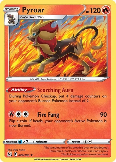 Pyroar - 29/196 - Holo Rare