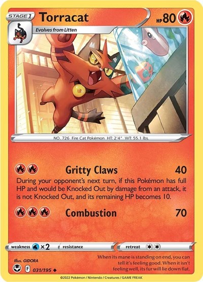 Torracat - 31/195 - Uncommon Reverse Holo
