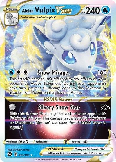 Alolan Vulpix VSTAR - 34/195 - Ultra Rare