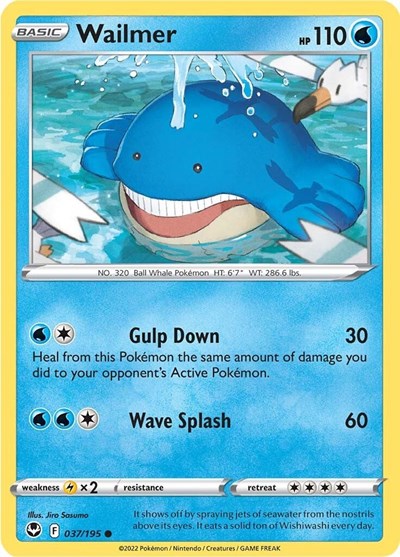 Wailmer - 37/195 - Common Reverse Holo