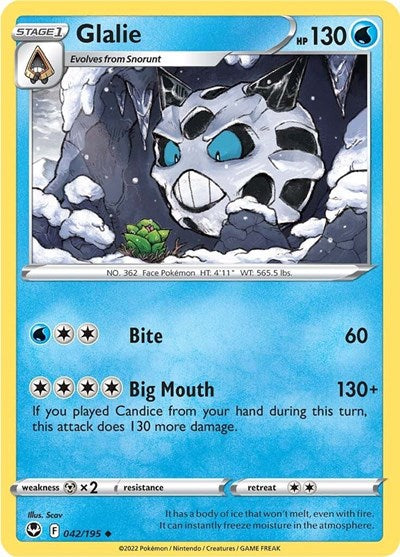 Glalie - 42/195 - Uncommon