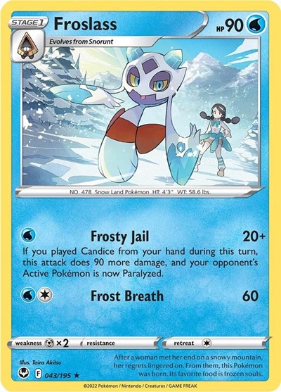 Froslass - 43/195 - Rare Reverse Holo