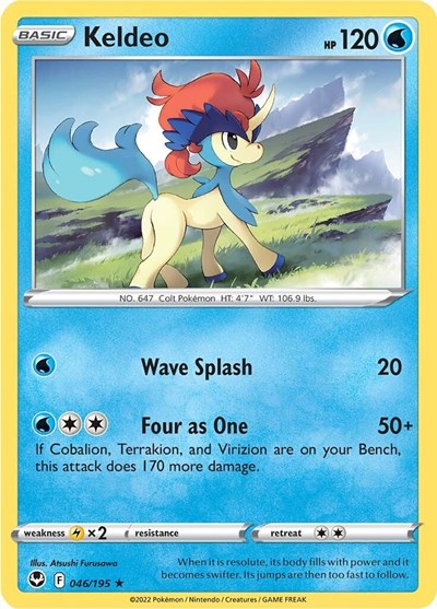 Keldeo - 46/195 - Rare Reverse Holo