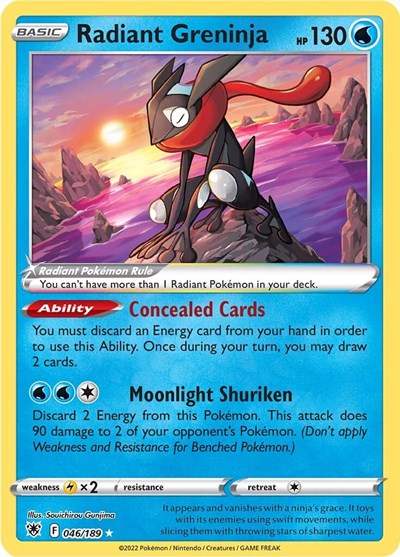 Radiant Greninja - 46/189 - Ultra Rare