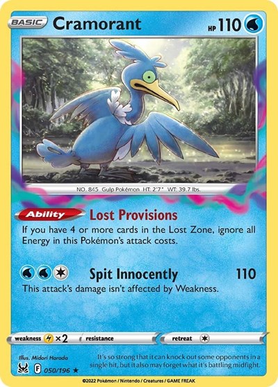 Cramorant - 50/196 - Rare Reverse Holo