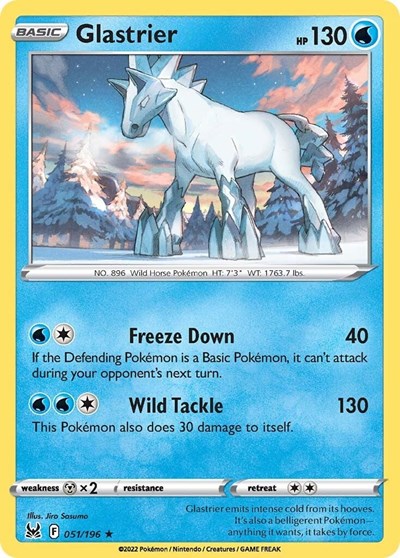 Glastrier - 51/196 - Holo Rare