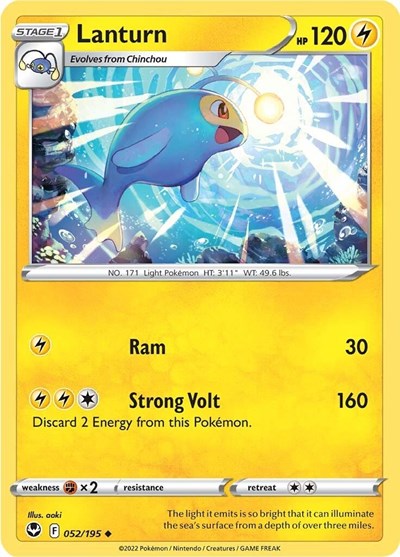 Lanturn - 52/195 - Uncommon Reverse Holo