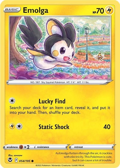 Emolga - 54/195 - Common Reverse Holo