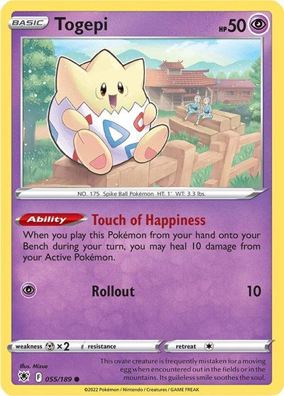 Togepi - 55/189 - Common Reverse Holo