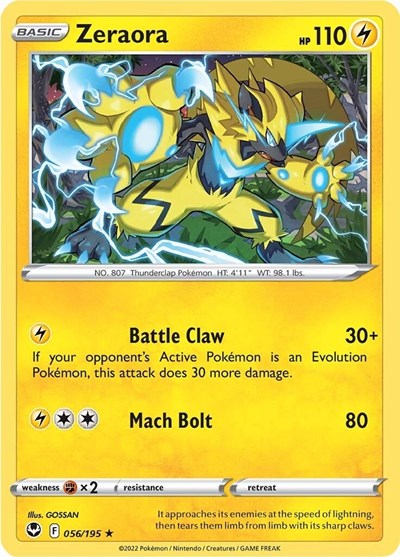 Zeraora - 56/195 - Rare