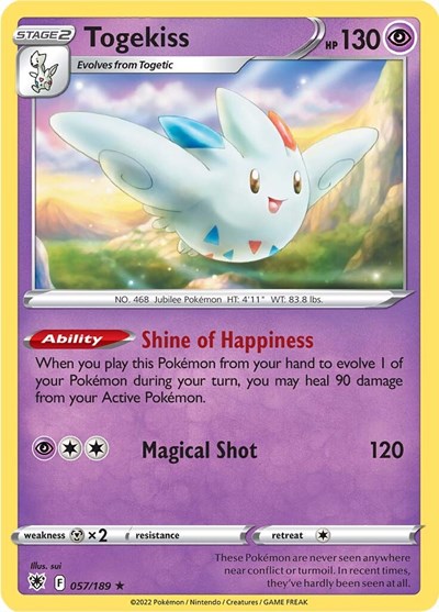 Togekiss - 57/189 - Holo Rare Reverse Holo