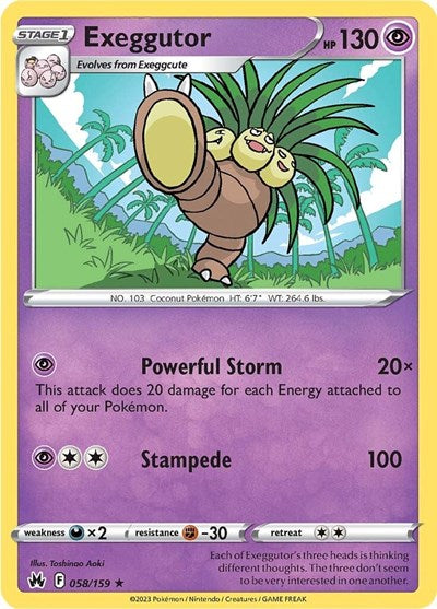 Exeggutor - 58/159 - Rare