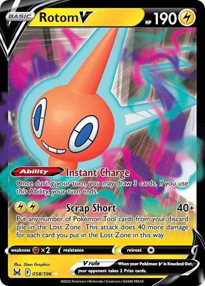 Rotom V - 58/196 - Ultra Rare