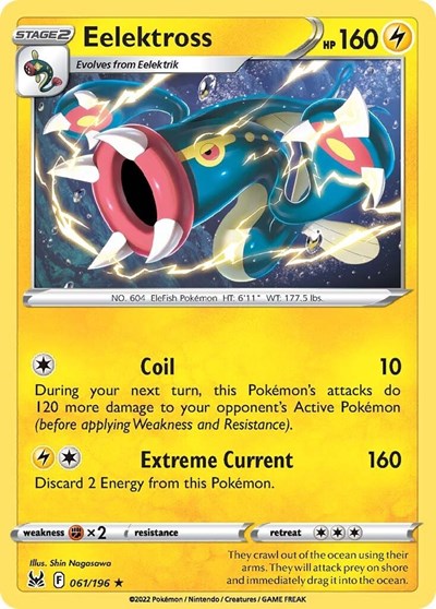 Eelektross - 61/196 - Rare Reverse Holo