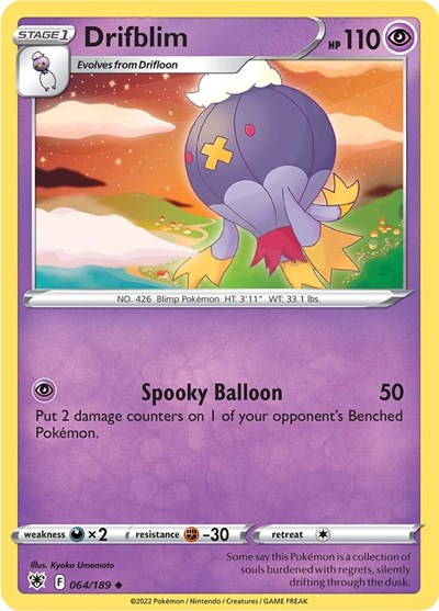 Drifblim - 64/189 - Uncommon Reverse Holo