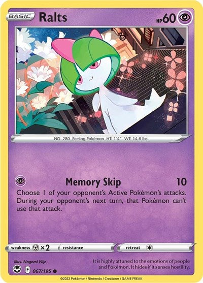 Ralts - 67/195 - Common Reverse Holo