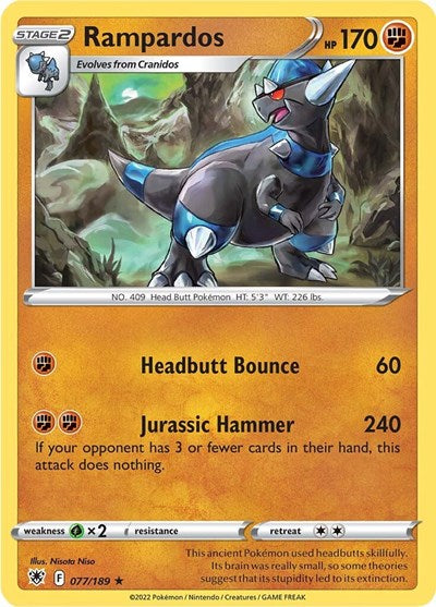 Rampardos - 77/189 - Holo Rare Reverse Holo