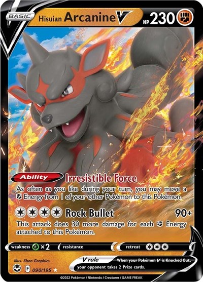 Hisuian Arcanine V - 90/195 - Ultra Rare