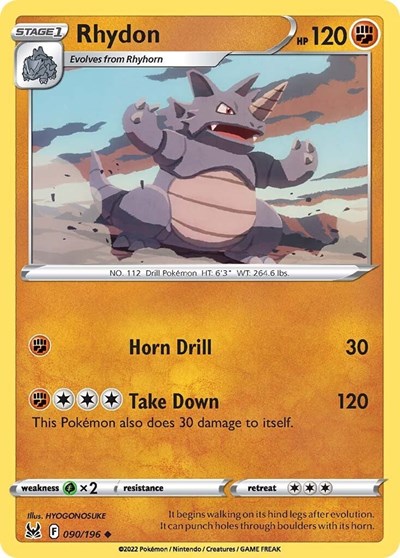 Rhydon - 90/196 - Uncommon