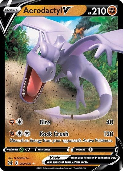 Aerodactyl V - 92/196 - Ultra Rare