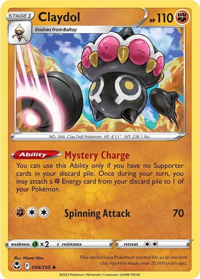 Claydol - 94/195 - Uncommon Reverse Holo