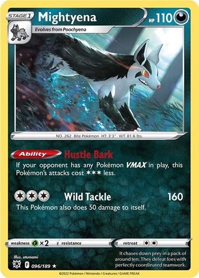 Mightyena - 96/189 - Rare Reverse Holo