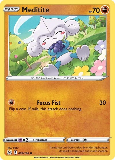 Meditite - 99/196 - Common Reverse Holo